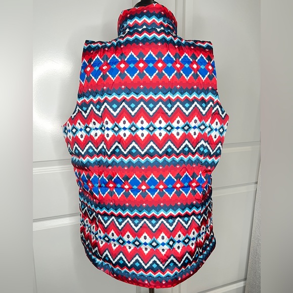 Land’s End Print Puffer Vest Size XL - Picture 5 of 8